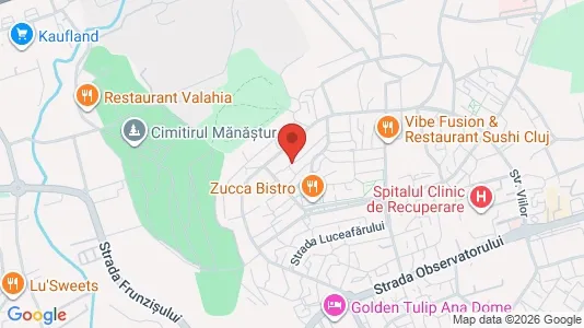 Apartments for rent i Cluj-Napoca - kort over placeringen