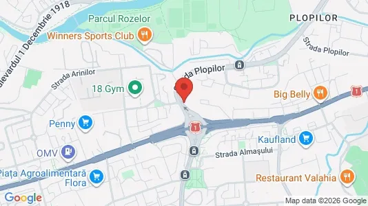 Apartments for rent i Cluj-Napoca - kort over placeringen