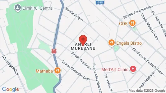 Apartments for rent i Cluj-Napoca - kort over placeringen