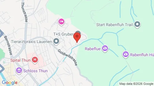 Apartments for rent i Thun - kort over placeringen