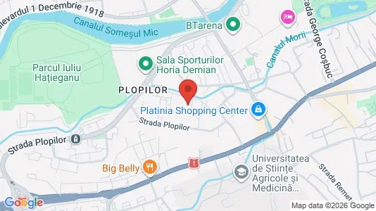 Apartments for rent i Cluj-Napoca - kort over placeringen