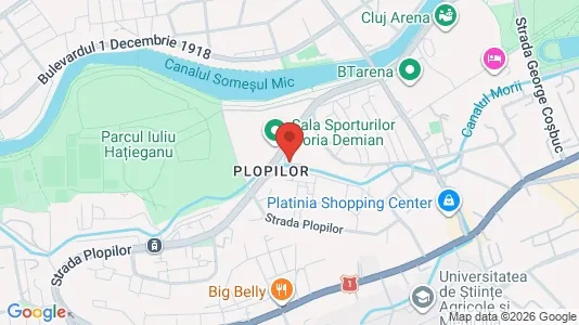 Apartments for rent i Cluj-Napoca - kort over placeringen