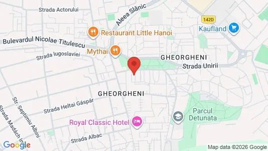Apartments for rent i Gheorgheni - kort over placeringen