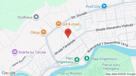 Apartments for rent i Cluj-Napoca - kort over placeringen