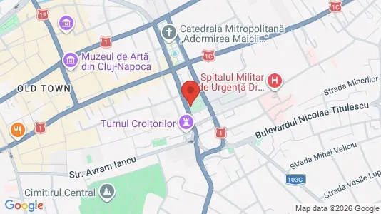 Apartments for rent i Cluj-Napoca - kort over placeringen
