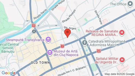 Apartments for rent i Cluj-Napoca - kort over placeringen