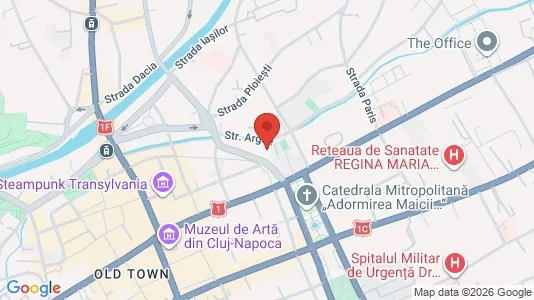 Apartments for rent i Cluj-Napoca - kort over placeringen