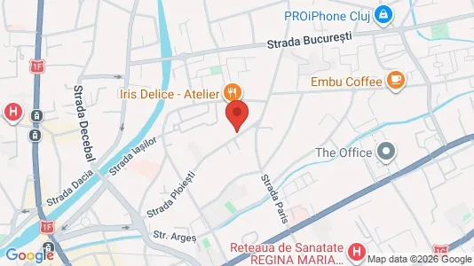 Apartments for rent i Cluj-Napoca - kort over placeringen