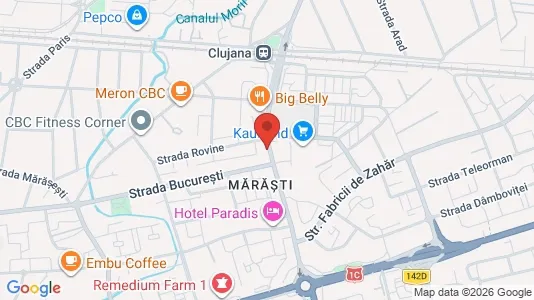 Apartments for rent i Cluj-Napoca - kort over placeringen