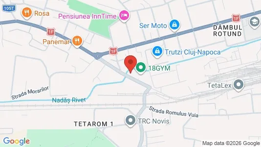 Apartments for rent i Cluj-Napoca - kort over placeringen