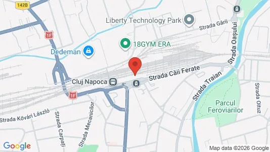 Apartments for rent i Cluj-Napoca - kort over placeringen