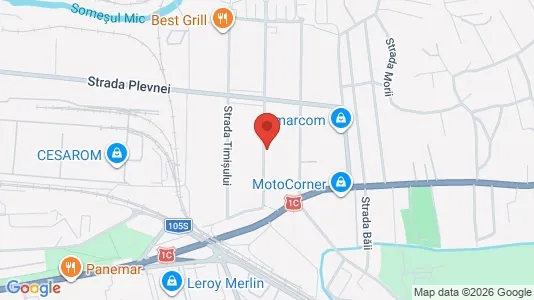 Apartments for rent i Cluj-Napoca - kort over placeringen
