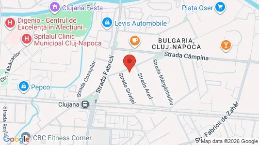 Apartments for rent i Cluj-Napoca - kort over placeringen