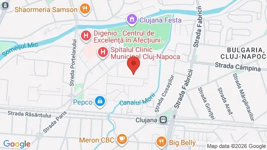 Apartments for rent i Cluj-Napoca - kort over placeringen