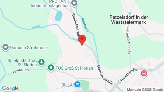 Apartments for rent i Groß Sankt Florian - kort over placeringen