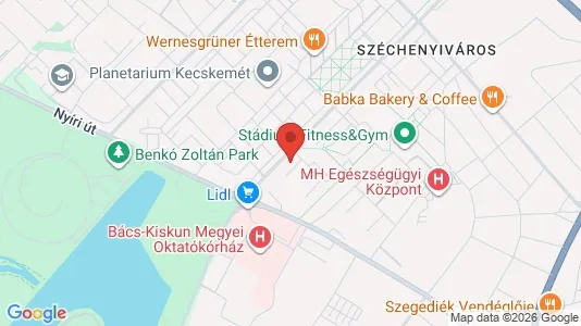 Apartments for rent i Kecskeméti - kort over placeringen