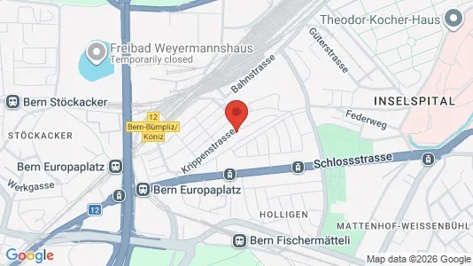 Apartments for rent i Bern-Mittelland - kort over placeringen