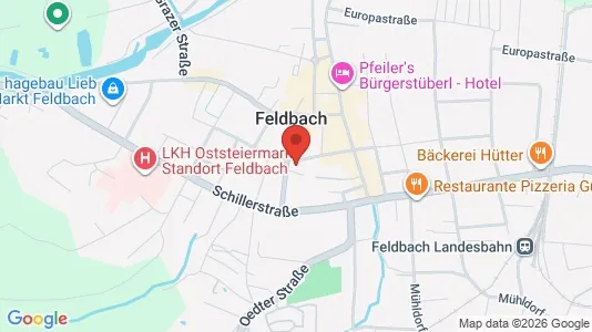 Apartments for rent i Edelsbach bei Feldbach - kort over placeringen