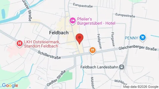 Rooms for rent i Edelsbach bei Feldbach - kort over placeringen