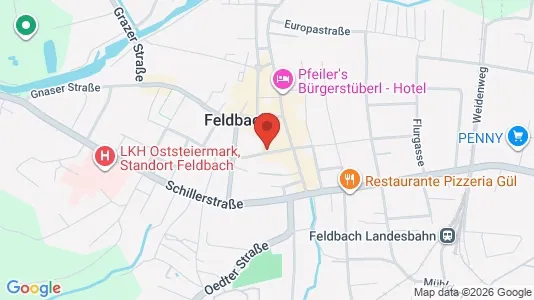 Apartments for rent i Edelsbach bei Feldbach - kort over placeringen