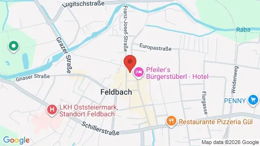Apartments for rent i Edelsbach bei Feldbach - kort over placeringen
