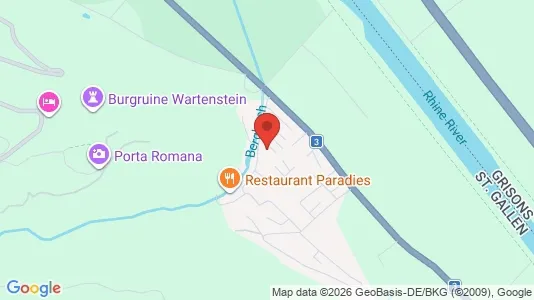 Rooms for rent i Sarganserland - kort over placeringen