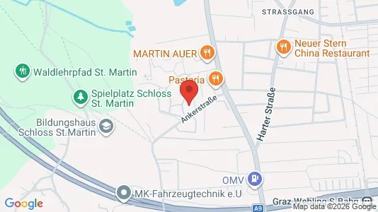 Apartments for rent i Graz - kort over placeringen