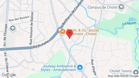 Apartments for rent i Cholet - kort over placeringen