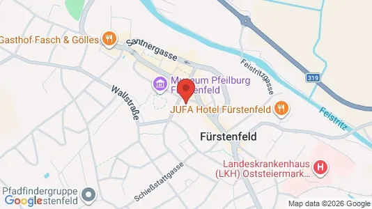Apartments for rent i Fürstenfeld - kort over placeringen