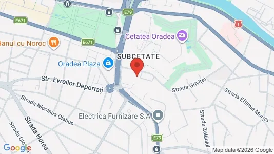 Apartments for rent i Oradea - kort over placeringen
