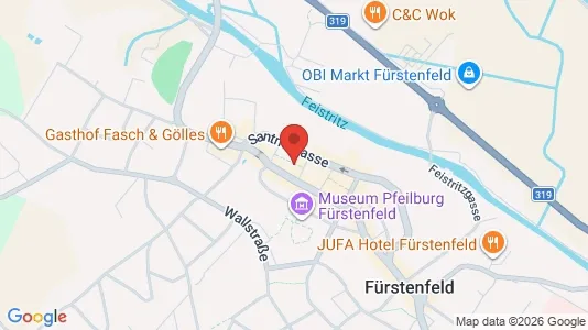 Apartments for rent i Fürstenfeld - kort over placeringen