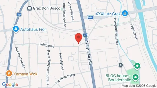 Apartments for rent i Graz - kort over placeringen