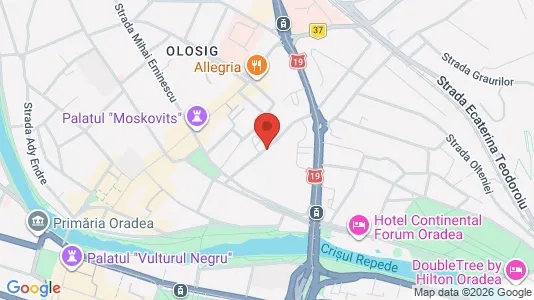 Apartments for rent i Oradea - kort over placeringen