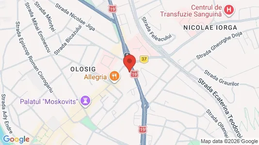 Apartments for rent i Oradea - kort over placeringen