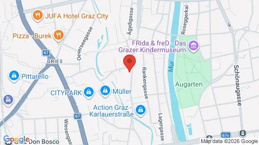 Apartments for rent i Graz - kort over placeringen