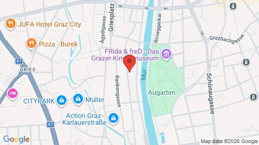 Apartments for rent i Graz - kort over placeringen