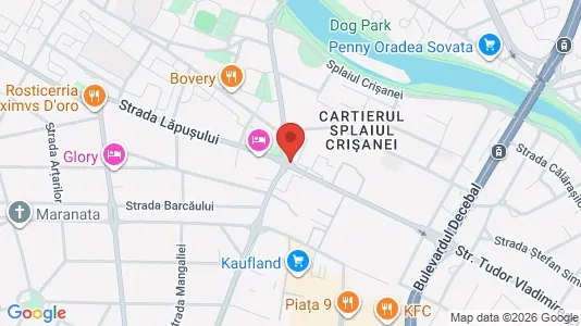 Apartments for rent i Oradea - kort over placeringen