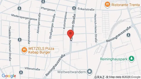 Apartments for rent i Graz - kort over placeringen