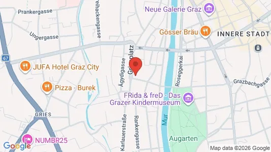 Apartments for rent i Graz - kort over placeringen