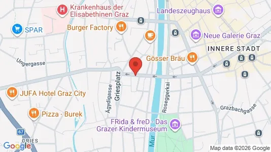 Apartments for rent i Graz - kort over placeringen