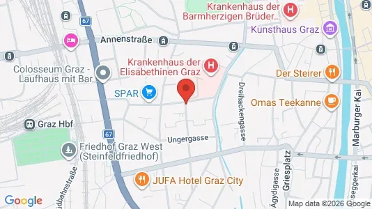 Apartments for rent i Graz - kort over placeringen