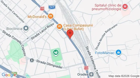 Apartments for rent i Oradea - kort over placeringen