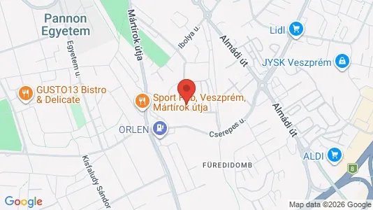 Apartments for rent i Veszprémi - kort over placeringen