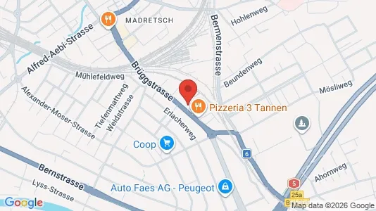 Apartments for rent i Biel - kort over placeringen