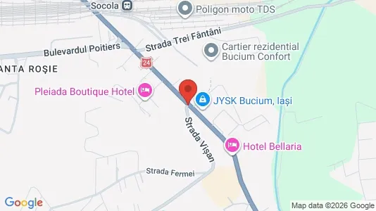 Apartments for rent i Iaşi - kort over placeringen
