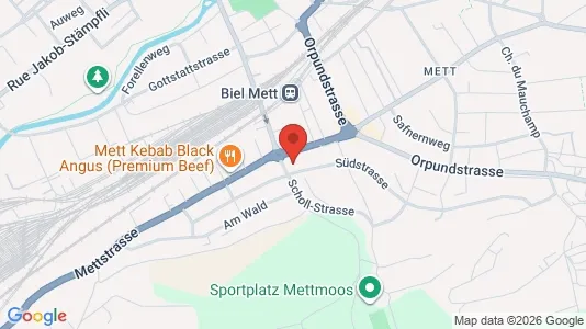 Apartments for rent i Biel - kort over placeringen