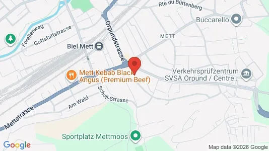 Apartments for rent i Biel - kort over placeringen