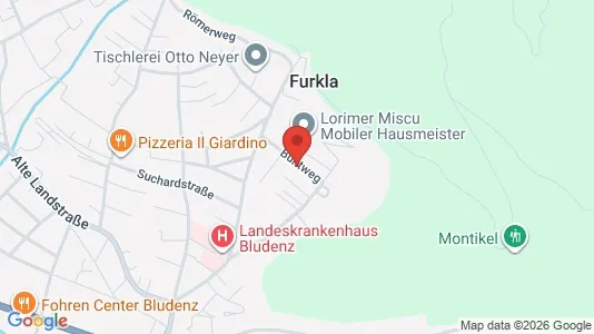Apartments for rent i Bludenz - kort over placeringen