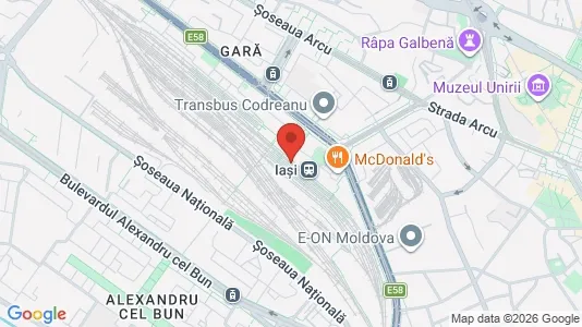 Apartments for rent i Iaşi - kort over placeringen