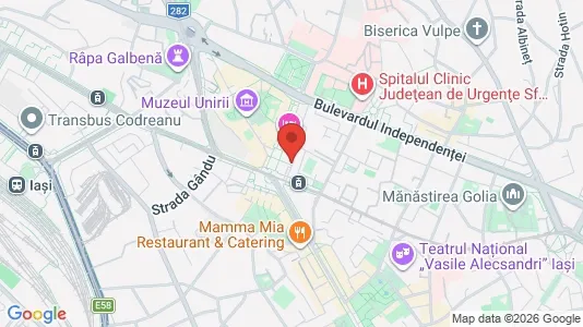 Apartments for rent i Iaşi - kort over placeringen